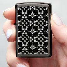 Abstract Monochrome Bokeh Dots Pattern on