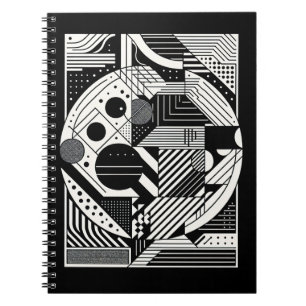 Abstract Monochrome Notebook
