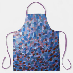 Abstract Moon Apron
