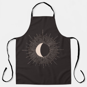 Abstract Moon Burst Eclipse Apron