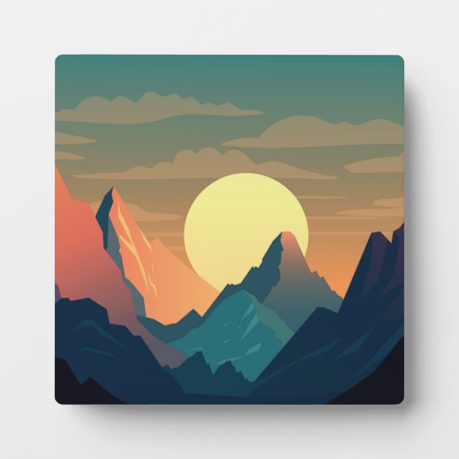 Abstract moon landscape plaque (Front)