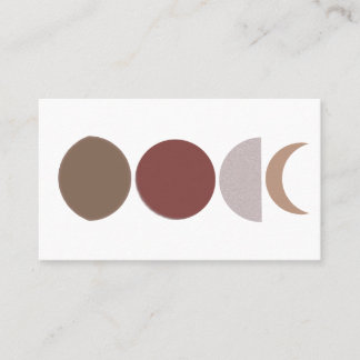Abstract Moon Phase Art Business Card