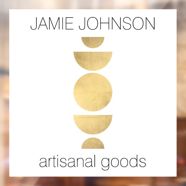 Abstract Moon Phases Geometric Art Boutique White (Sheet 2)