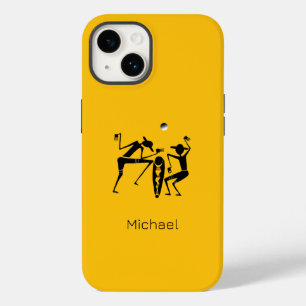 Abstract Moonlight Dance Orange Case-Mate iPhone 14 Case