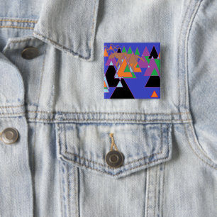 Abstract Moose Badge Pin