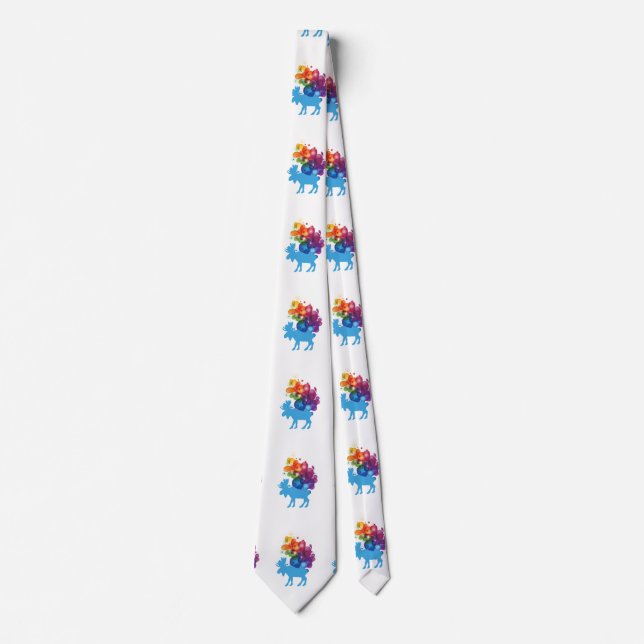 Abstract Moose Tie (Front)