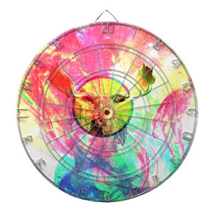 Abstract Moose V2 Metal Cage Dartboard
