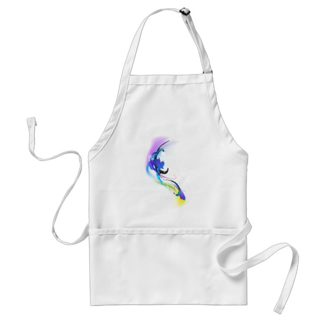 Abstract Morning Glory Paint Splatters Standard Apron (Front)