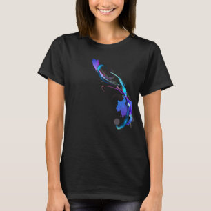 Abstract Morning Glory Paint Splatters T-Shirt