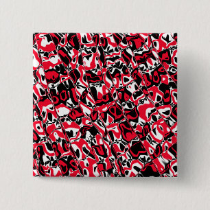 Abstract Mosaic 15 Cm Square Badge