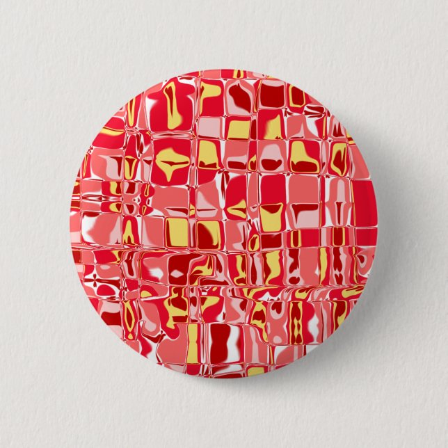 Abstract Mosaic 6 Cm Round Badge (Front)