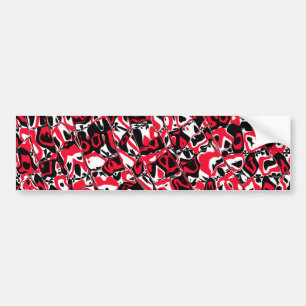 Abstract Mosaic Bumper Sticker