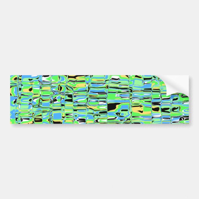 Abstract Mosaic Bumper Sticker (Front)
