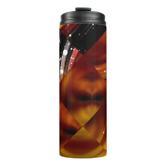 Abstract mosaic geometrical multicolored backgroun thermal tumbler