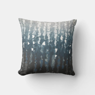 Abstract Mosaic in Cool Tones Cushion