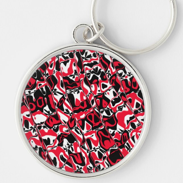 Abstract Mosaic Key Ring (Front)