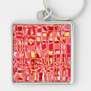 Abstract Mosaic Key Ring