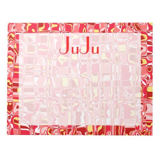 Abstract Mosaic Notepad (Front)