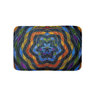 Abstract Mosaic Pattern #11 Bath Mat