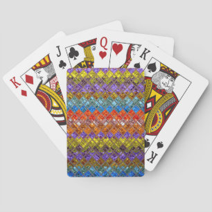 Abstract Mosaic Pattern #4 Playing Cards