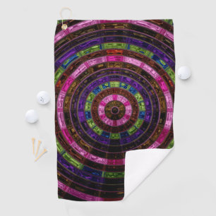 Abstract Mosaic Pattern #5 Golf Towel