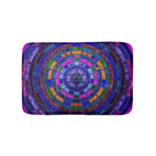 Abstract Mosaic Pattern #7 Bath Mat