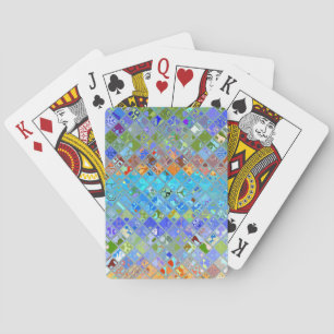 Abstract Mosaic Pattern Playing Cards