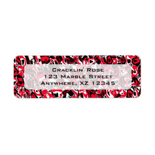 Abstract Mosaic Return Address Label