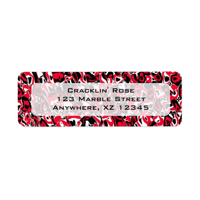 Abstract Mosaic Return Address Label (Front)