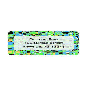Abstract Mosaic Return Address Label