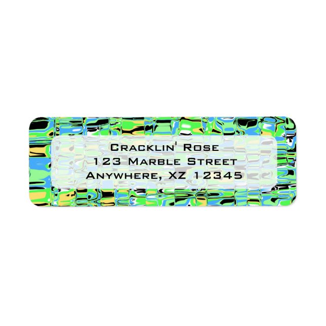 Abstract Mosaic Return Address Label (Front)