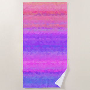 Abstract Mosaic Seamless Pattern Beach Towel