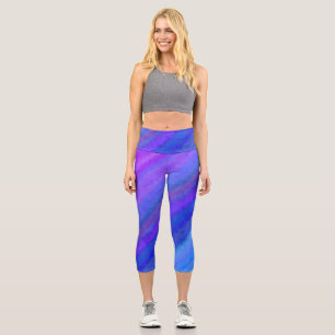 Abstract Mosaic Seamless Pattern Capri Leggings