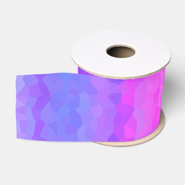 Abstract Mosaic Seamless Pattern Grosgrain Ribbon (Spool)