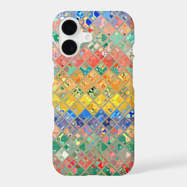 Abstract Mosaic Stained Glass Pattern (Back)