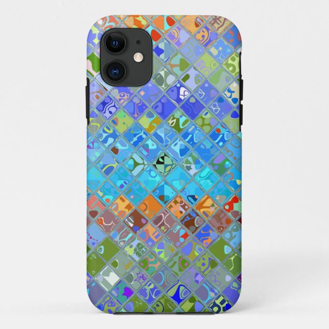 Abstract Mosaic Stained Glass Pattern #5 Case-Mate iPhone Case (Back)