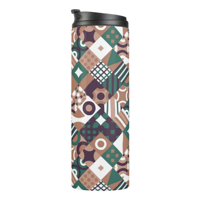 Abstract Mosaic  Thermal Tumbler (Rotated Right)