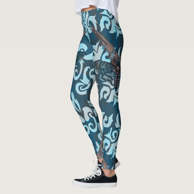 Abstract Moth Leggings (Left)