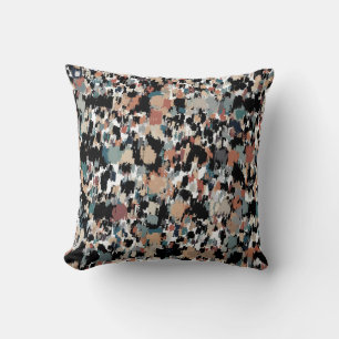 Abstract Mottled Camo Cushion