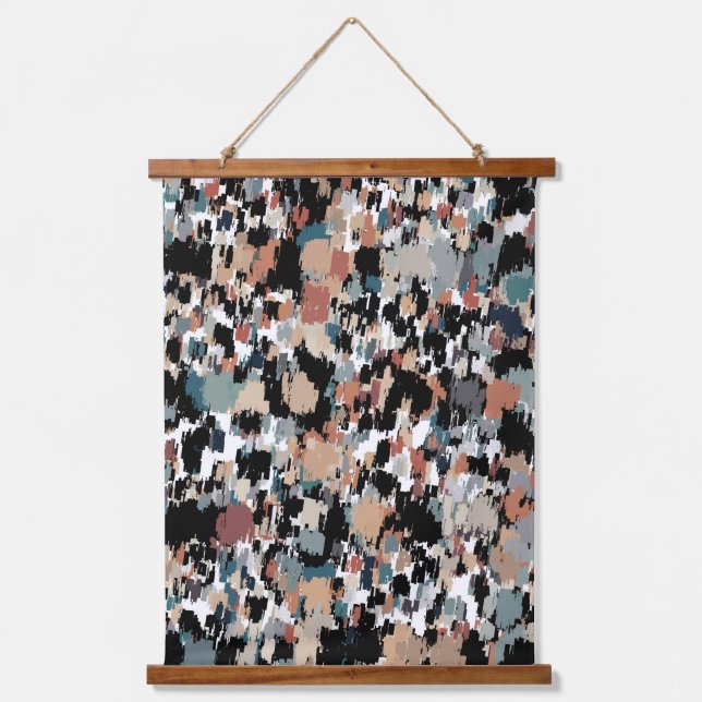 Abstract Mottled Camo Hanging Tapestry (Front)