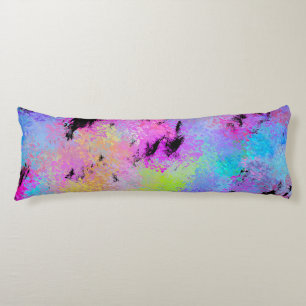Abstract Mottled Multicolor Body Cushion