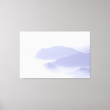 Abstract Mountain Landscape Nature Periwinkle Blue