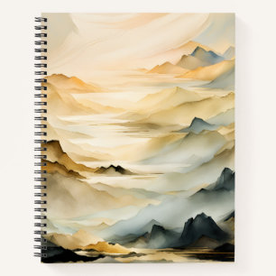Abstract Mountain Landscape Notebook