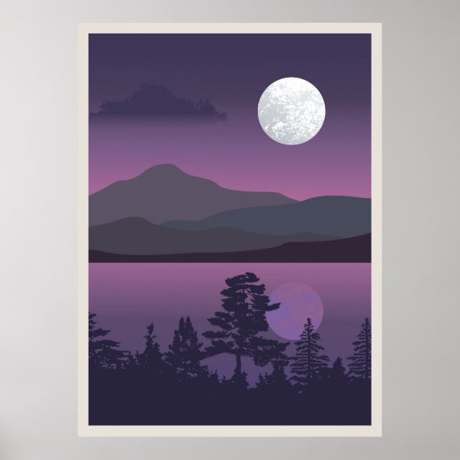  Abstract mountain Landscape Poster (Front)