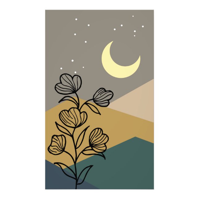 Abstract Mountain Photo Print (Front)