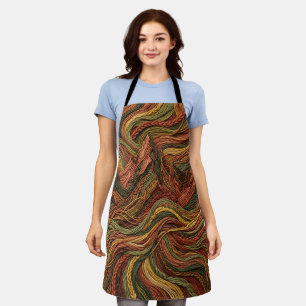 Abstract Mountain Range Silhouette Earth Apron