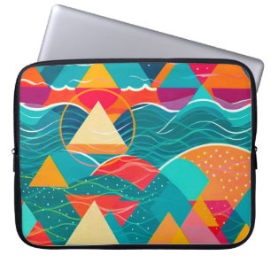 Abstract Mountains and River Laptop Sleeve