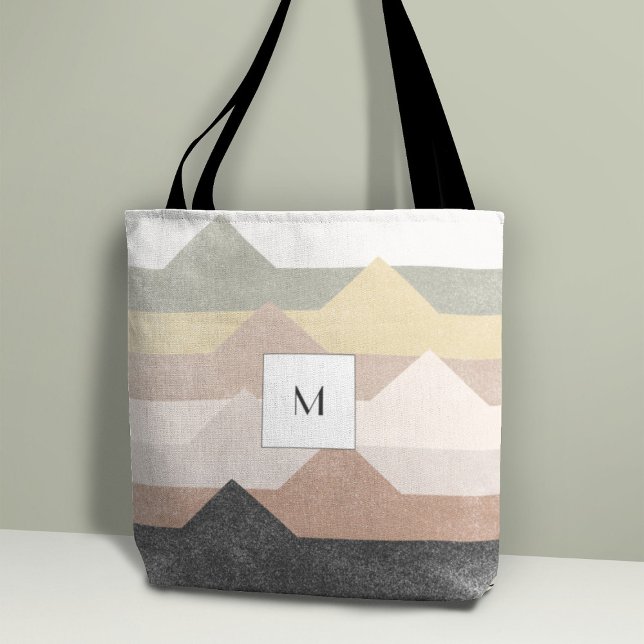 Abstract mountains design tote bag (Creator Uploaded)
