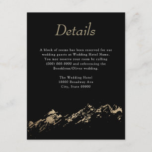 Abstract Mountains Minimal Black Details Enclosure Card