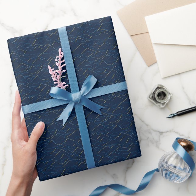 Abstract Mountains Pattern Wrapping Paper (Gifting)
